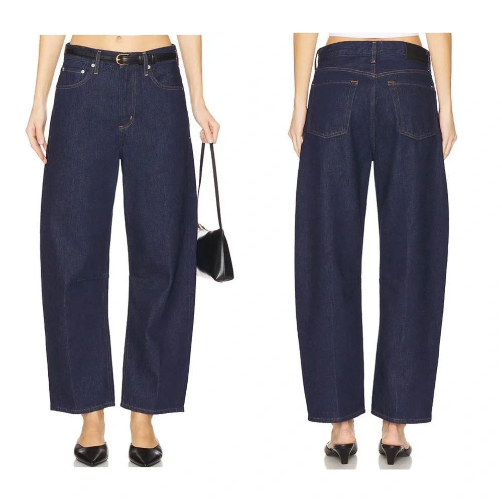 Citizens Of Humanity Navy Wide Leg Jeans - Picture 1 of 16